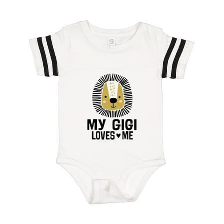 

Inktastic My Gigi Loves Me Grandchild Lion Gift Baby Boy Bodysuit