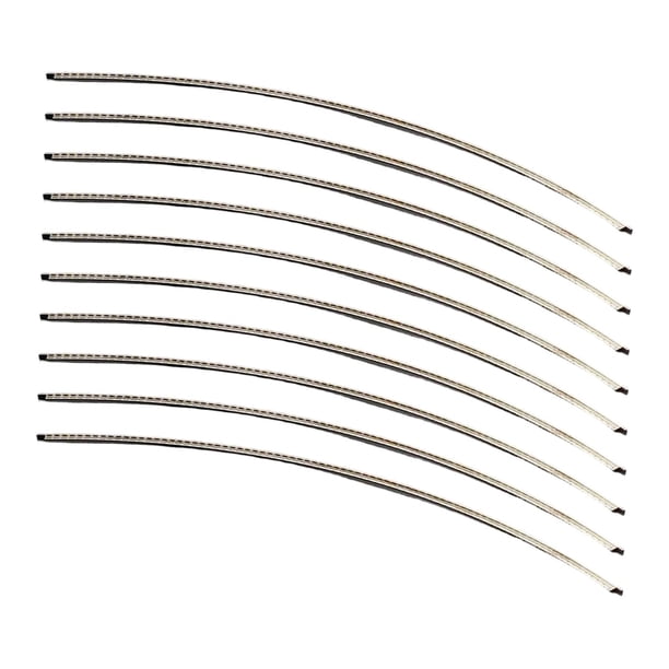 10 piezas de alambre para de guitarra, diapasón, fácil instalación, versátil, color , reparación profesional, accesorios de 027 cm
