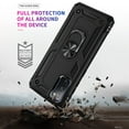 thumbnail image 4 of Compatible with Samsung Galaxy S10 Plus Case Built-in 360 Ring Holder Kickstand, Extreme Protection Military Armor Magnetic Car Dual Layer Protective Heavy Duty Phone Cover,Black, 4 of 6