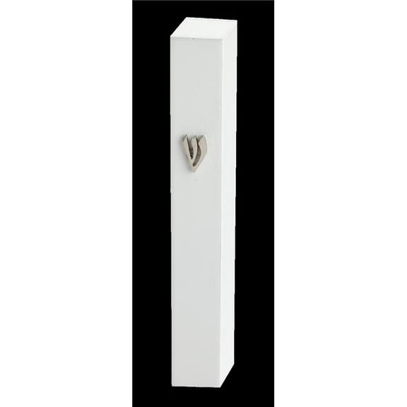 Art Judaica 23594 12 cm Mezuzah with Metal Shin, Sparkle Gray