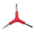 thumbnail image 2 of Three Way Wrench, Portable Bicycle Hex Wrench Light Weight Three Way Inner Hex Wrench for Bicycle Maintance Repairing, 2 of 8