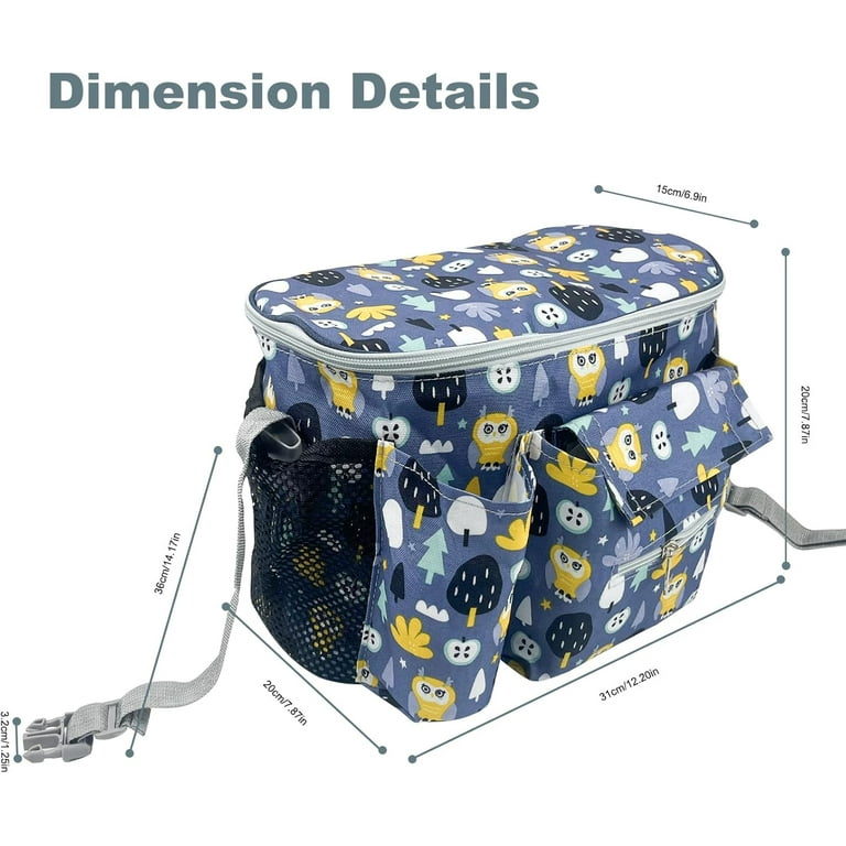 Universal Stroller Organizer with Thermal Insulated Cup Holders Stroller Bag Stroller Caddy Stroller Accessories Fits Uppababy Nuna Doona Bugaboo Babyzen Pet Strollers Walmart