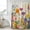 Indigo Yellow Green, variant on Spring Colorful Floral Shower Curtain, Waterproof Shower Curtains for Bathroom, Yellow Purple Pastoral Flowers Washable Fabric Bathtub Curtain Set Bath Decor with 12 Hooks Extra Long 72"x96"