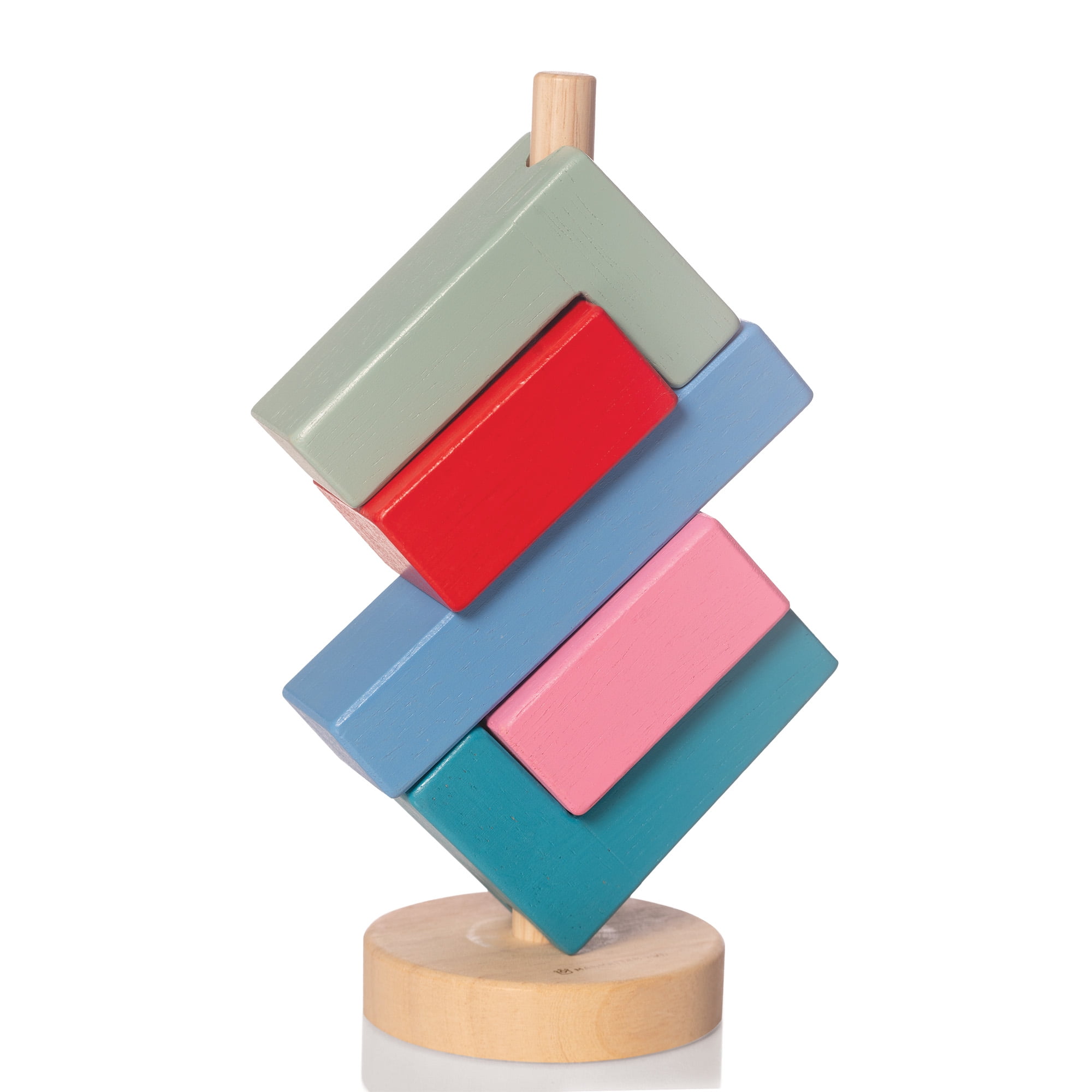 Manhattan Toy Bam Stack-A-Lacka Wooden Stacking Toy for Toddlers