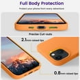 thumbnail image 3 of Designed for iPhone 13 Case, Silicone Shockproof Slim Thin Phone Case for iPhone 13 6.1 inch (Orange), 3 of 12