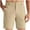 Khaki, variant on Vivianyo HD Fashion Summer Shorts for Big Mens and Tall Men Casual Fashion Solid With Pocket Button Zipper Shorts Pants