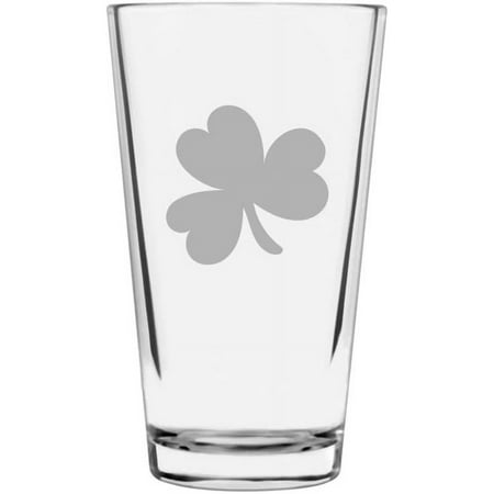 

Shamrock St Patrick s Day Etched 16oz Libbey Pint Glass