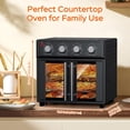 thumbnail image 4 of Plum Chef 27.5QT Air Fryer Toaster Oven Combo, 7-in-1 Convection Countertop Oven with 360° Air Circulation, 1700W, Black, 4 of 11