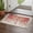 Red, variant on Yellow Eucalyptus Leaves Kitchen Runner Rug 2'x4', Spring Floral Summer Botanical Washable Rug with Tassels, Non Slip Woven Cotton Bathroom Rugs Hallway Carpet for Foyer Bedroom Entry Back Door Decor