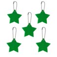 thumbnail image 2 of Agiferg 5PCS Reflective Pendant Outdoor Safety Reflective Pendant Star Shape Safety Reflective Suitable For Backpack Riding Walking Running, 2 of 2
