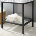 thumbnail image 4 of Sink Vanity Cabinet, Artificial Marble, Metal Steel, Black White, Modern Contemporary Urban Design, Hotel Bedroom Bathroom Master Suite Guest, 4 of 10