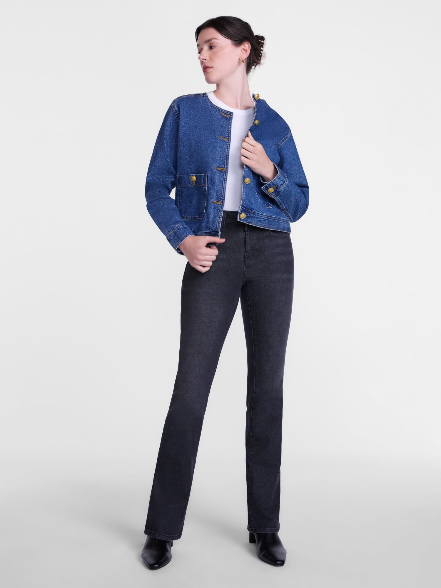 Scenario Women's and Women's Plus Denim Jacket, Sizes XS-4X