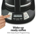 thumbnail image 2 of Hamilton Beach 12-Cup Programmable Drip Coffee Maker Machine with Glass Coffee Pot, Cafetera, Black, 2 of 8