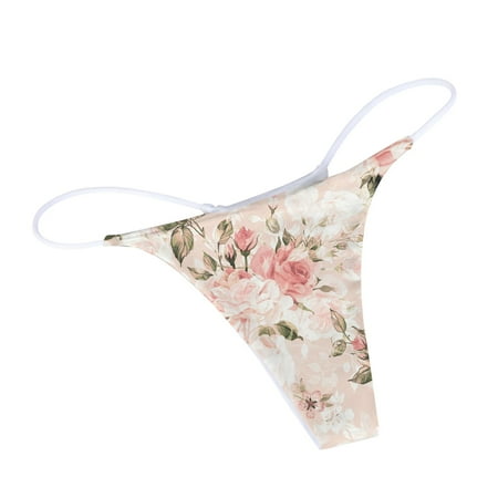 

Womens Seamless Underwear Womens Daily Vacation Casual Flower Printed Shorts Panties Underwear Women