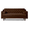 thumbnail image 3 of Sofá Cama Makora De Velvet Chocolate Modelo Ilios, 3 of 8