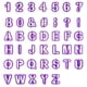 thumbnail image 3 of 40 cortadores de números y letras con signos de puntuación para decorar pasteles de galletas y pasta de azúcar, 3 of 7