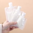 thumbnail image 3 of 5 Pcs Clear 30/50/100ml Plastic Liquid Bags Reusable Leakproof Liquid Dispenser, 3 of 7