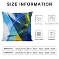 thumbnail image 5 of Acheng Short Plush Pillowcase 1 Piece Gold and Blue Abstract Art White, 5 of 5
