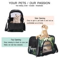 thumbnail image 3 of Panda Premium Fabric Pet Bag - Durable 900D Oxford Cloth - Cozy Sherpa Base - Ideal for Cats - Adjustable Nylon Webbing Straps - 17x10x11.8in/43x26x30cm Size, 3 of 7