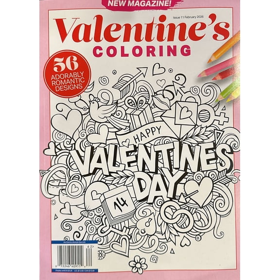 Valentine’s Coloring Magazine Issue 62