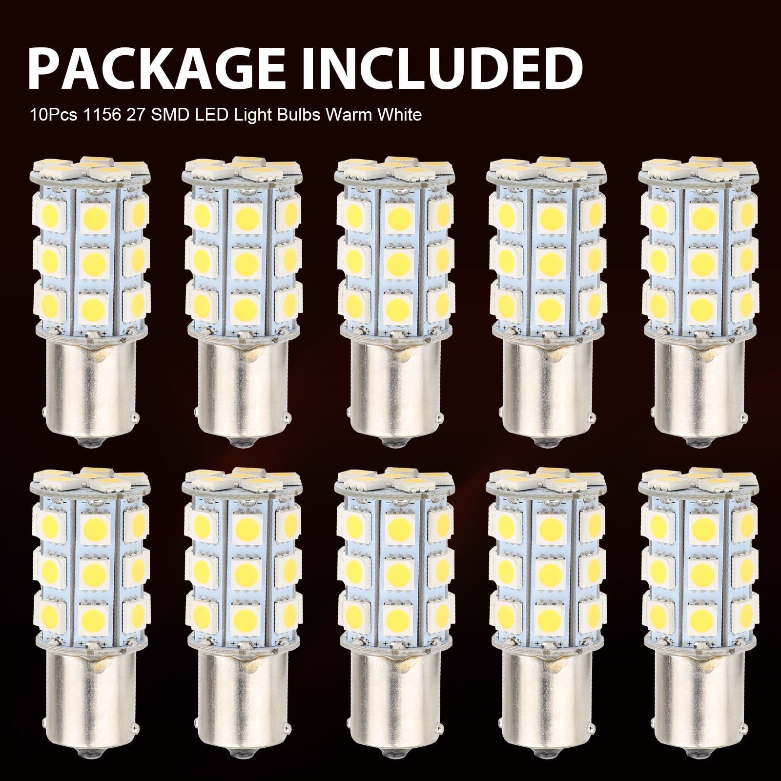 LED 15W 795X BA15S White 6000K Two Bulbs Light Replacement Lamp