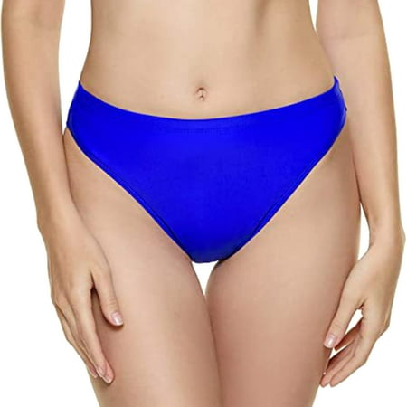 Womens Bikini Bottoms High Waisted Bikini Bottom Tummy Control Bathing Suit Full Coverage Bikini Bottom Thong Brazilian Bikini Beach Wear Birthday Gifts for Women