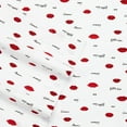 thumbnail image 2 of Betsey Johnson Love Lips Red Twin Sheet Set, 2 of 4