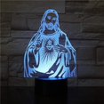 thumbnail image 1 of Lámpara de luz de noche Led 3d lámpara 3d Cruz Jesús Biblia luz de noche placa acrílica toque decoración del hogar regalos de vacaciones para amigo Feliz Sencillez, 1 of 4
