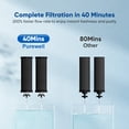 thumbnail image 2 of Système de Filtration d'Eau à Gravité de 2,25 Gallons en Acier Inoxydable pour Comptoir, 2 of 8