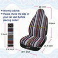 thumbnail image 6 of Unique Bargains 2pcs Car Front Seat Cover Saddle Blanket Seat-Belt Pad Protectors, 6 of 7