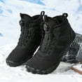thumbnail image 2 of YOURDIARY Men's Women's Snow Boots Waterproof Winter Wide Width Warm Faux Fur Lined Hiking Boots, 2 of 7