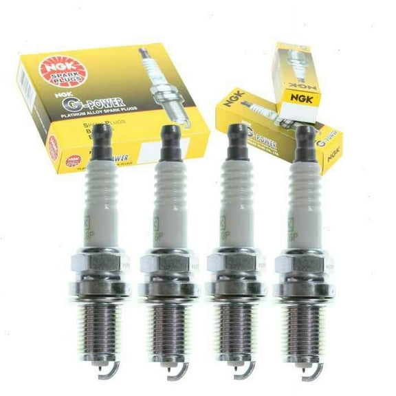 4 pc NGK G-Power Spark Plugs compatible with Subaru Outback 2.5L H4 2000-2012