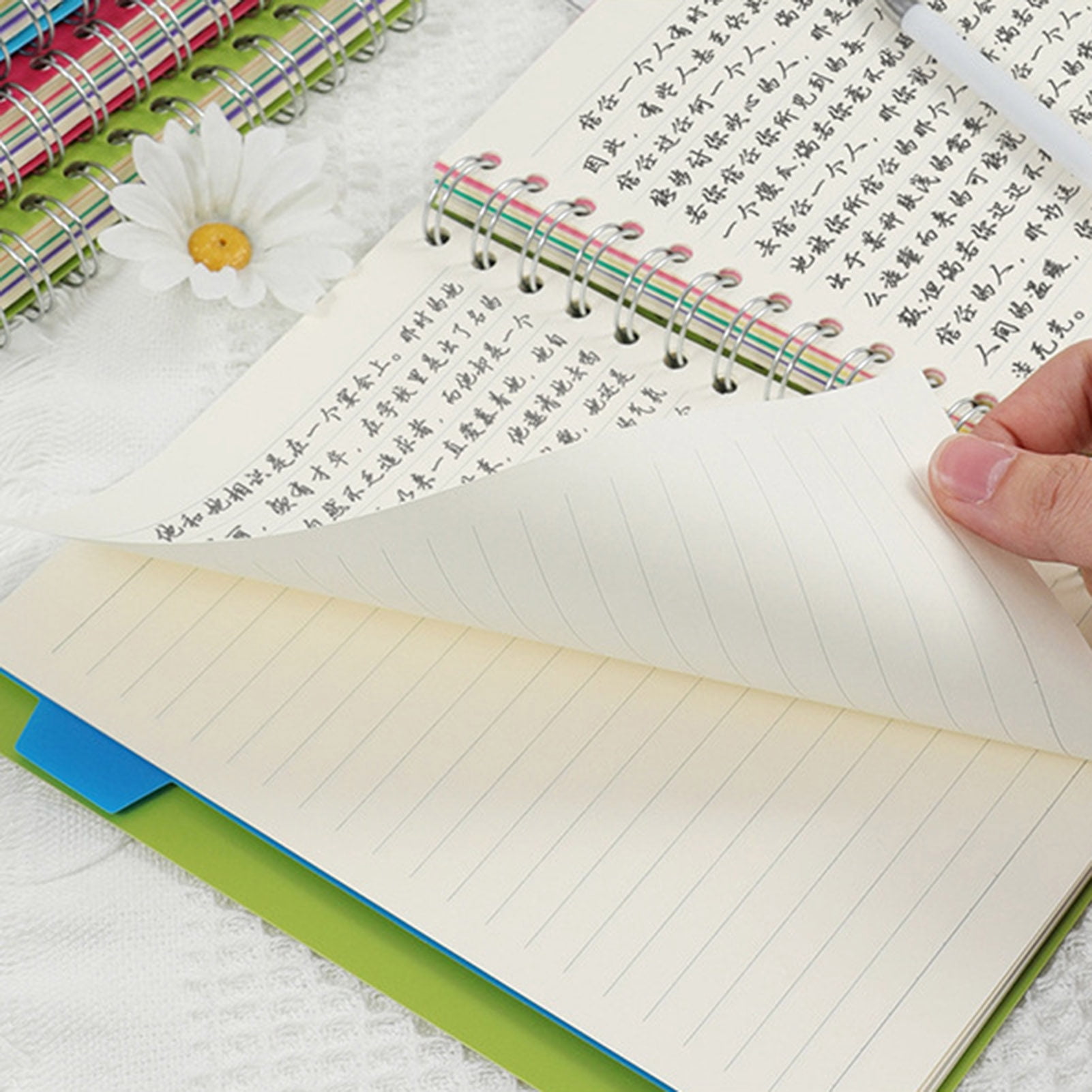Homerr Notebook Spiral Notebook with Dividers Smooth Writing Premium Thickened Page A5/B5 Coil Ring 5 Subject Notebook Office Supplies Spiral Notebook