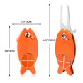 thumbnail image 4 of Marcador Pelota Golf Con Pez Herramienta Plegable Reparación Divot Golf Herramienta Verde (naranja), 4 of 9
