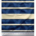 thumbnail image 1 of Soimoi Tissu Poly Georgette Rayé & Imprimé Cachemire au Mètre 52 Pouces de Large, 1 of 3
