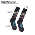 thumbnail image 4 of Fotbe Dragon with Colorful Tail print Women's Men's Novelty Crew Socks Cotton Socks Knee High Socks for Walking,Running,Nurses,Pregnancy, 4 of 8