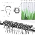 thumbnail image 5 of Green Plant Shower Curtain Mountain Forest Nature Tree Fabric Shower Curtain for Bathroom Water Repellent Shower Curtain Bathtubs Hotel, 72 x 84 inch, Spring Green, 5 of 5