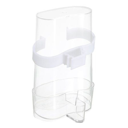 Uxcell Automatic Pigeon Feeder Large Bird Cage Waterer Hanging Drinker Water Dispenser  Clear