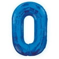thumbnail image 1 of Unique Ballon Chiffre Scintillant Bleu de 34 Pouces pour Fête (0-9), 1 of 10