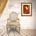 thumbnail image 3 of Modigliani, Amedeo 18x24 Gold Ornate Wood Framed with Double Matting Museum Art Print Titled - Portrait of a Woman 1907, 3 of 4