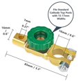 thumbnail image 2 of 2Pcs Auto Battery Terminal Disconnect Master Switch Cut-Off Brass, 2 of 5