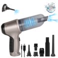 thumbnail image 1 of ZAKULU Aspirador De Mano Multiuso del Automóvil Mini Inalámbrica Recargable Multifuncionales Aspiradora de Potencia Adjustable Aspiradora Limpieza para Pelo de Mascotas Coche Hogar Oficina Cocina, 1 of 5