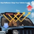 thumbnail image 4 of Yuyamidu Horse Windshield Sun Shade for Jeep Wrangler JL 2/4 Door, Foldable Front Window Sunshade for 2024 2025 Jeep Wrangler 4XE, 4 of 7
