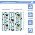 thumbnail image 4 of Cute Cartoon Pugs Washcloth 12x12in Set, 4 Pack Absorbent Cotton Towel Square Kitchen Dishes Towels, Soft Cleaning Face Hand Towel Fast Drying, 4 of 7
