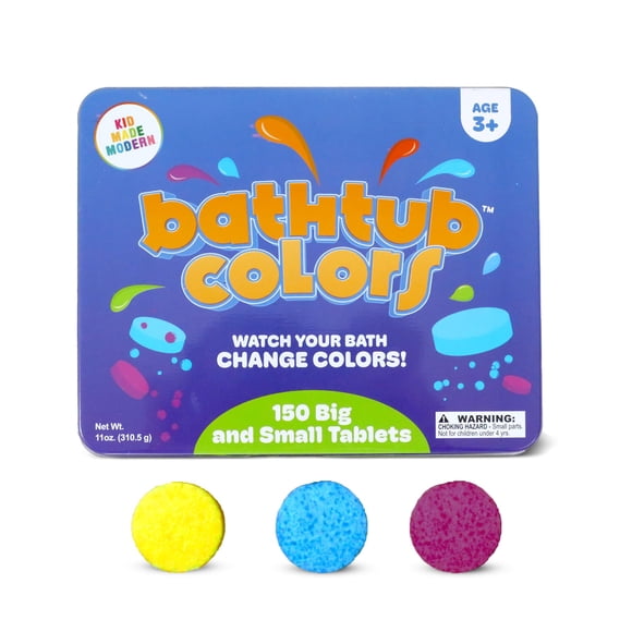Tabletas Bath Color Made Modern, 150 unidades, para niños