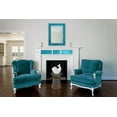 thumbnail image 4 of DecorShore 30X24 inch Crackled Glass Decorative Rectangular Mosaic Wall Mirror, Turquoise, 4 of 6