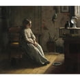 thumbnail image 2 of Eastman Johnson 17x15 Black Ornate Wood Framed Double Matted Museum Art Print Titled - The Pets (1856), 2 of 5