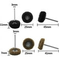 thumbnail image 4 of Ruedas de pulido abrasivas, juego de ruedas de pulido de grano 80/150/240/300 para herramienta rotativa (40 piezas), 4 of 6