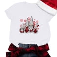 thumbnail image 5 of jsaierl Women's Christmas Shirts Short Sleeve Gnomes Graphic Tops Casual Crewneck Shirt Bleached Oversized Tees Blouse Top Women Fall Fashion 2024, 5 of 8