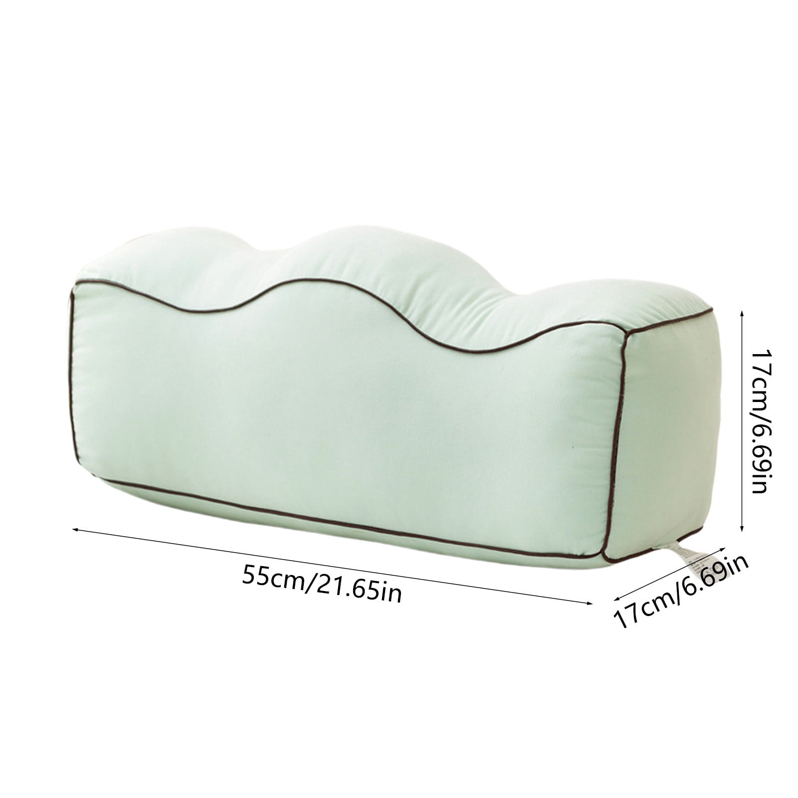 Vfedsrsge Memory Foam Pillows Cooling Pillow Pregnancy for Leg Washable Pillowcase,24x8in